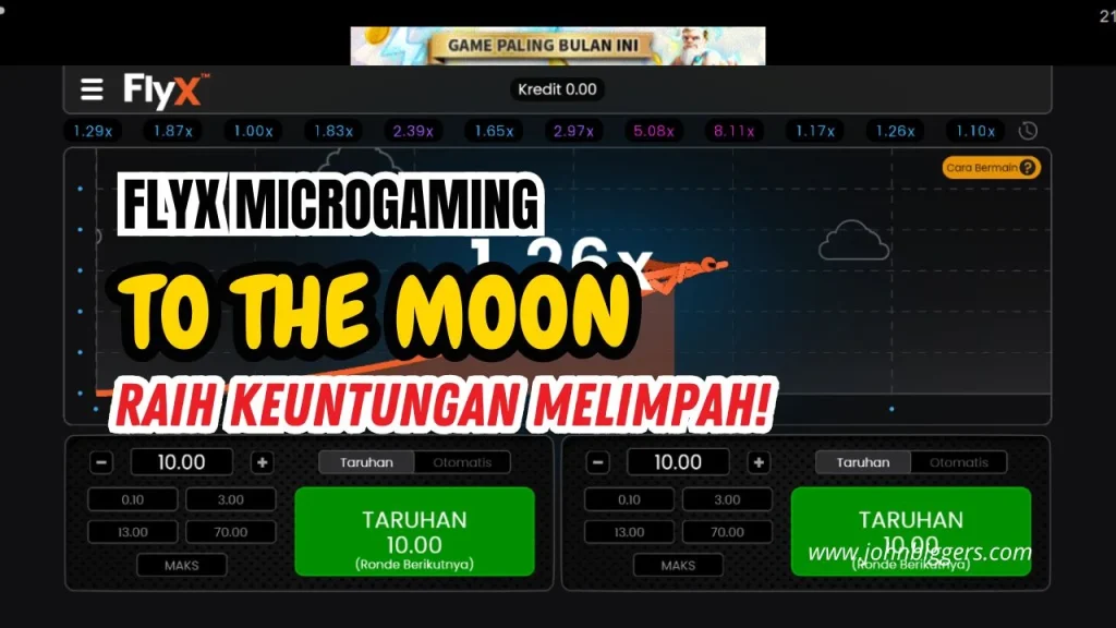 FlyX adalah salah satu permainan yang dikembangkan oleh Microgaming yang menawarkan pengalaman bermain yang seru dan menantang.